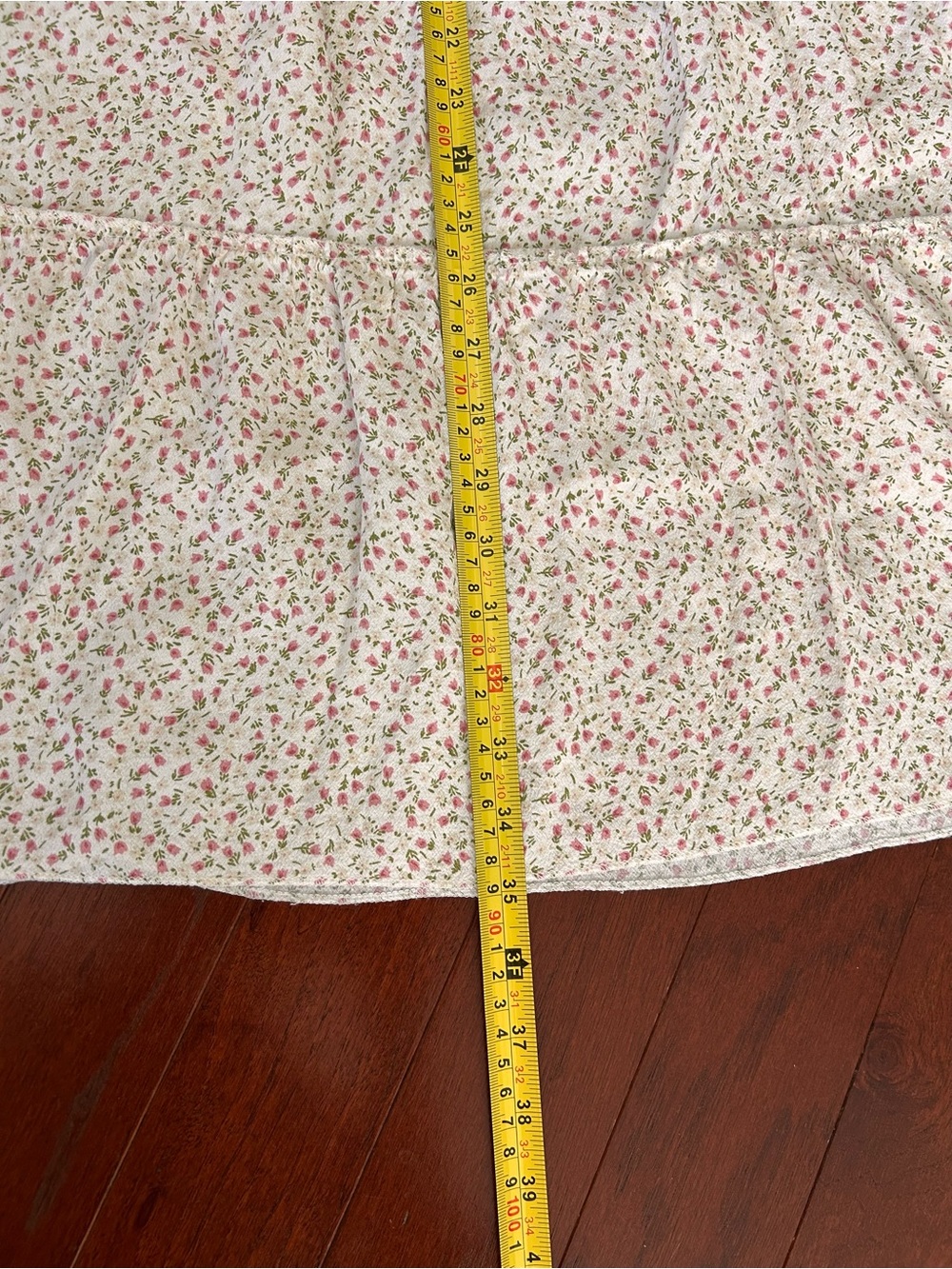 Brandy Melville Izzy Floral Tiered Maxi Skirt Made in Italy Viscose One Size - Picture 4 of 8